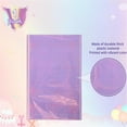 thumbnail image 3 of 1 Pack Light Purple Plastic Tablecloths for Rectangle Tables, Shiny Disposable Laser Rectangle Table Covers Foil Tablecloth Iridescent Party D ration Birthday Bridal Wedding, 39x108 Inch, 3 of 6