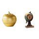 thumbnail image 1 of Escultura de frutas,Figura decorativa de fruta para decoración del hogar,Escultura de estatua decorativa de resina,Figura de escritorio,Reloj de mesa con forma de globo terráqueo para, 1 of 8