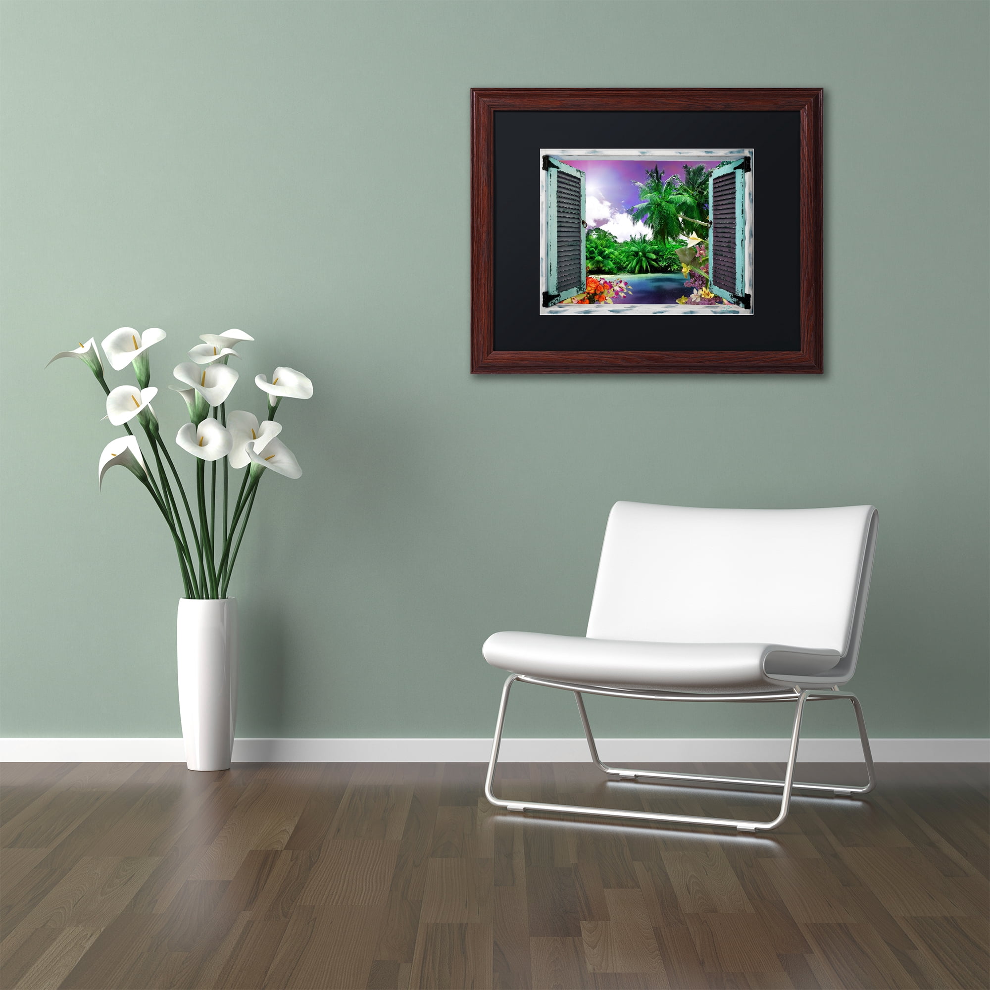 Trademark Art Landscape Framed Art Print, by Leo Kelly