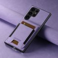 thumbnail image 7 of Compatible with Samsung Galaxy S22 Ultra Flip Wallet Phone Case with Card Holder Elastic,Magnetic Back Flip Kickstand Cover Premium PU Leather Business Classic Style Shockproof Case,Purple, 7 of 7