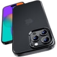 thumbnail image 1 of XUCP-Case for iPhone 15 Pro Max Frost Black Hard Straight Edge MIL Protection·Shockproof Airbags Rugged PC+Flexible Silicone 『Anti-Fingerprint』·[ Screen ＆ Lens Guard ][ Anti-Slip ] Luxury Matte Cover, 1 of 4