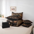 thumbnail image 6 of Homewish Wild Deer Elk 7 Pieces Bedding Comforter Set,Jungle Animal Full Bedding Set,Autumn Fall Leaves Fitted Sheet Flat Sheet For Boys Kids,Super Cozy Room Decor Reversible, 6 of 8