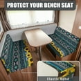 thumbnail image 2 of Kuiaobaty RV Dinette Cushions Covers Easy to Install Stretch Camper Cushions Cover RV Dinette Seat Covers Sofa Slipcovers for RV Camper Car Bench, American Tribal Sunflower Pattern, 2 of 7