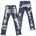 thumbnail image 1 of $178 ROCK & REPUBLIC Deadlock BLUE Splatter DENIM Torn JEANS Vaughn ( 28 ), 1 of 1