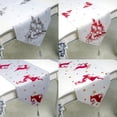thumbnail image 2 of TOYMYTOY Christmas Table Runner Table Decoration Fabrics Printing Table Runner Tablecloth Red, 2 of 4