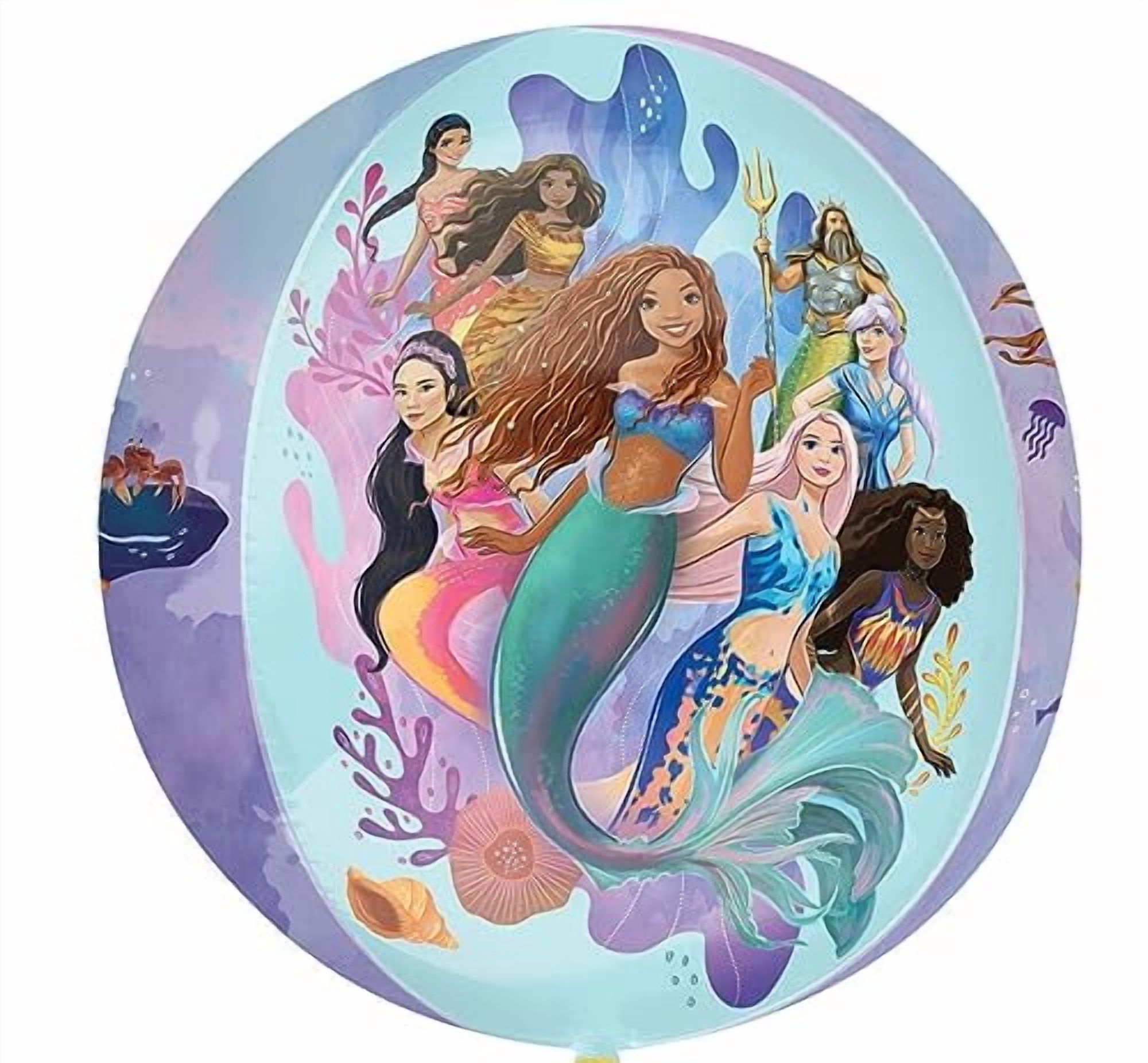 Little Mermaid Birthday Party Supplies Princess Ariel Live Action Balloon Bouquet Decorations