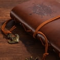 thumbnail image 5 of Retro Notebooks & Journals Agenda Binder Sketch Book Leather Soft Cover 14x10cm Replaceable Kraft Paper Inner Korean Stationery, 5 of 7