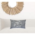 thumbnail image 5 of 24" White Michigan Lower Peninsula Daylight Skyline Lumbar Decorative Pillow, 5 of 5