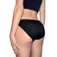 thumbnail image 3 of Nabtos Women Panties String Bikin Black and Multicolor Underwear Cotton High Cut Breathable Low Rise Cheeky Pack 6, 3 of 8
