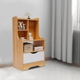 thumbnail image 5 of Miumaeov Nightstand Table with Storage Basket, Narrow Nightstand Frame Sofa Side Table for Small Space Living Room Bedroom Furniture, 5 of 10