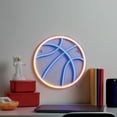 thumbnail image 1 of Merkury Innovations 12.6" Basketball LED Neon Wall Sign, 1 of 5