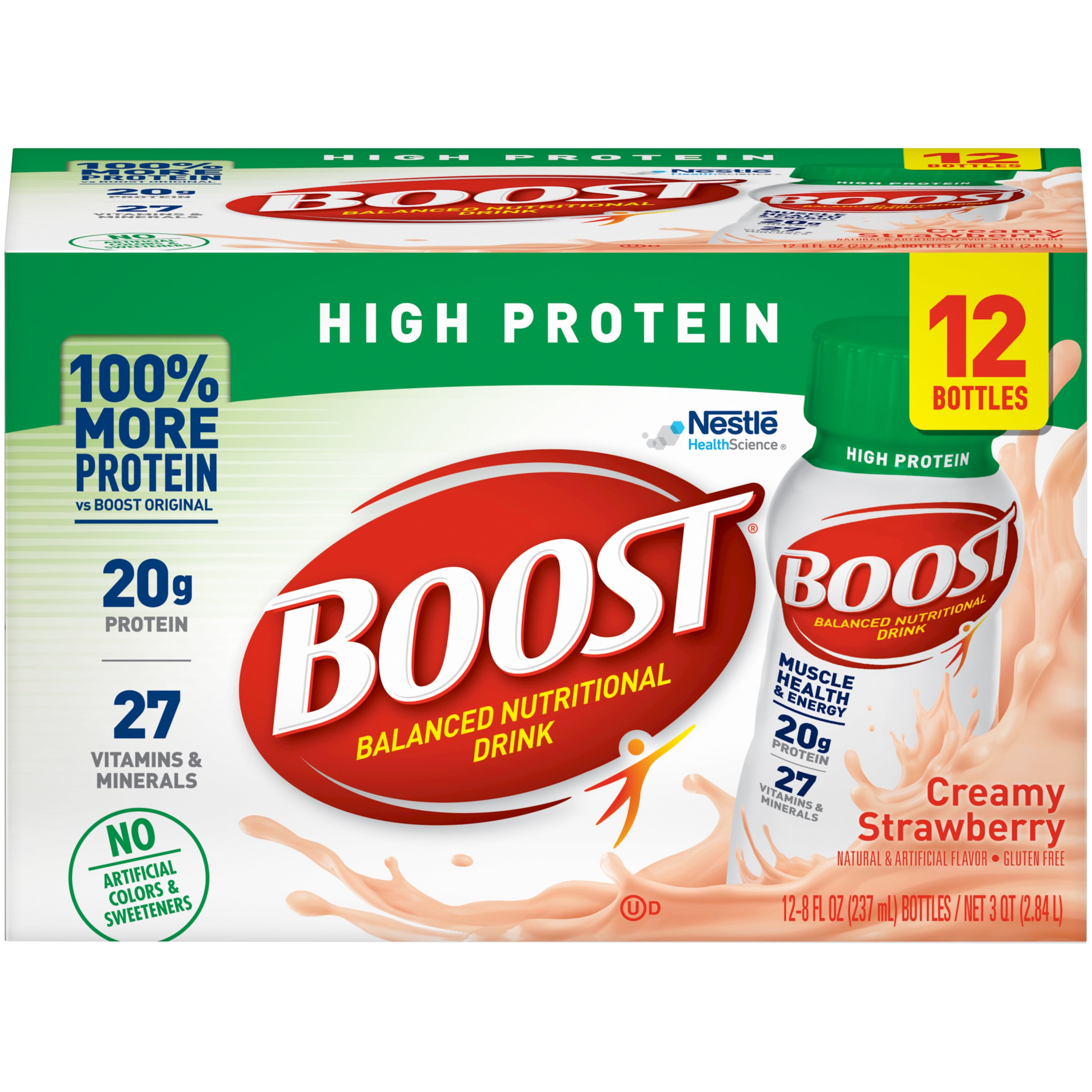 Boost High Protein Ready to Drink Nutritional Drink, Creamy Strawberry
