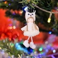 thumbnail image 3 of Hwkond Outdoor Christmas Decorations Clearance Christmas Decoration Pendant Christmas Tree Decoration Cute Fabric Deer Horn Plush Girl Angel Doll Pendant Pendant, 3 of 4
