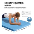 thumbnail image 6 of Extra Thickened 15mm Exercise Mat (72" x 32") for Men & Women Non Slip with High Density Large Shock Absorber Pad for Home Gym Travel & Floor Outside Fitness in Light Blue, 6 of 9