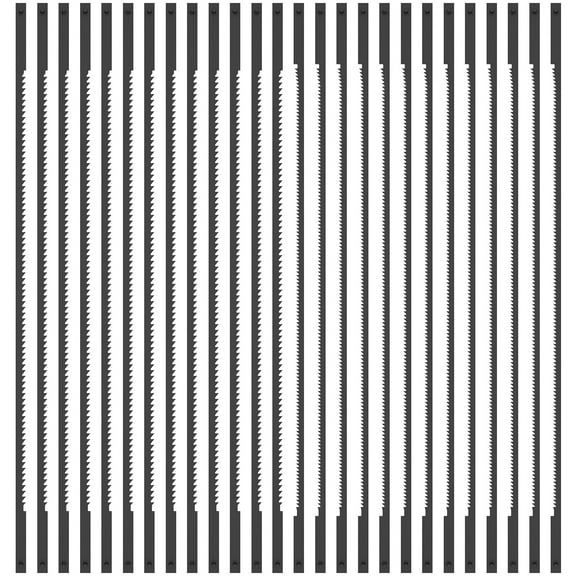 26Pcs Coping Saw Blades Set 6-1/2inch High Carbon Steel Wood Cutting Saw Blades Kit 15TPI/24TPI Sturdy Wood Cutting Saw Blade Replacement Clean Cut Coping Saw Blade for Wood Plastic Leather