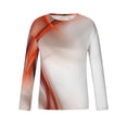 thumbnail image 4 of Lilgiuy New Fashion Men's Long Sleeve 3D Printing T-shirt Loose Round Neck Pullover Undercoat Top Blouses & Shirts Regular Fit, 4 of 5