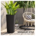 thumbnail image 5 of 29 Inch Outdoor Planters, Set of 2 - Plastic Flower Pots - Weather Resistant Stackable Plant Pots for Garden, Patio, Black, 5 of 9