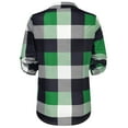 thumbnail image 5 of VEKDONE Plaid Print Shirts for Women Long Sleeve V-neck Pullover Fall Winter Trendy Loose Fit Thin Shirt Casual Lightweight Tunics Tops Green XXL, 5 of 8