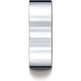 thumbnail image 3 of Womens 14K White Gold, 8.0mm Flat Comfort-Fit Wedding Band (sz 8.5), 3 of 3