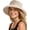 Khaki, variant on Wide Brim Sun Hat with Ponytail Hole for Women UPF 80+ UV Protection Packable Bucket Hiking Travel Outdoor Hat