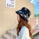 thumbnail image 2 of Niñas Adultos Mujer Sombrero de cubo Lindo Sombrero de pescador Gorra esponjosa negro Zulema sombrero de pescador de mujer, 2 of 7