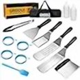 thumbnail image 3 of Flat Top Griddle Accessories Set for Blackstone and Camp Chef, Professional Grill Spatula Set with Burger Spatulas Scraper, BBQ Tool Griddle Utensils Kit for Men Outdoor Flattop Grills Cooking (Black), 3 of 4