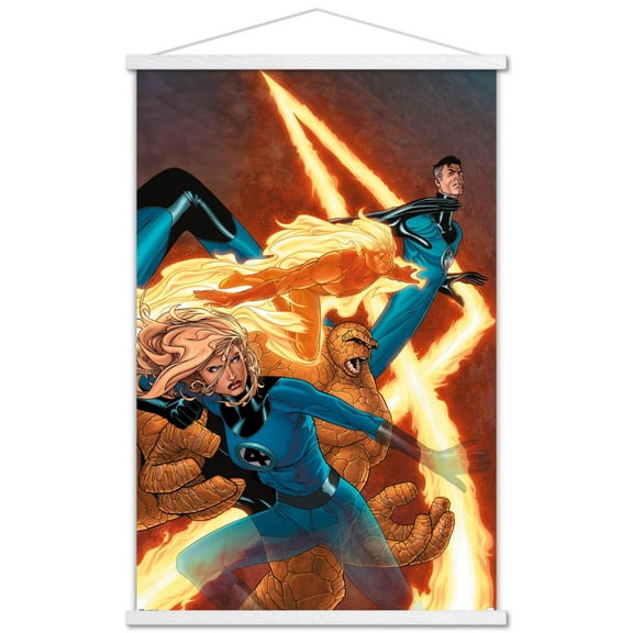 Marvel Publishing: Fantastic Four - Marvel Knights 4 #9 Wall Poster with Magnetic Frame, 22.375" x 34"