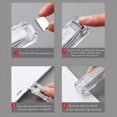 thumbnail image 3 of 2X Dispensador de Clips de Papel de Mano, Cortadora de Papel Rápida Portátil con 100 Clips de Metal Plateado Reutilizables para Documentos de Escritorio, 3 of 5