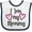 White and Navy, variant on Inktastic I Love My Mommy- Hearts Boys or Girls Baby Bib