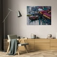 thumbnail image 3 of Rita Crane 32x23 Gallery Wrapped Canvas Wall Art Titled - Evening Gondoliers II, 3 of 4