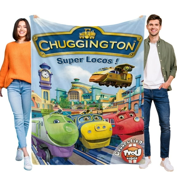 Chuggington blanket this soft durable flannel blanket Ideal for home or outdoors.it offers cozy warmth and easy maintenance with star appeal 39 x 59-inch（100×150cm）