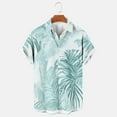 thumbnail image 5 of Ecqkame Hawaiian Shirts for Men Casual Short Sleeve Button Down Tops Summer Beach Holiday Party Tropical Print Shirt White-A XXXXL, 5 of 6