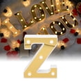 thumbnail image 4 of Z lámpara de forma z, lámpara de letra dorada y única para iluminación de interior para fiesta de Cumpeados, 4 of 7