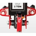 thumbnail image 4 of Hydraulic Trolley Floor Jack With Piston Quick Lift Pump, 3 Ton (6,000 lb) Capacity, Red, 4 of 7