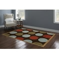 thumbnail image 2 of Linon Home Decor Trio Area Rug Collection, Tan and Ice Blue, 5' x 7', 2 of 2