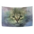 thumbnail image 4 of MYPOP Abstract Portrait Of Cat Oil Painting Tapestry Wall Hanging Decoration Home Decor Living Room Dorm 90 x 60 inches, 4 of 4