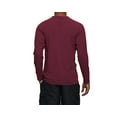 thumbnail image 3 of Tyhengta Men's Long Sleeve Swim Shirts Rashguard UPF 50+ UV Sun Protection Shirt Athletic Workout Running Hiking T-Shirt Swimwear Burgundy 2XL, 3 of 8