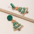 thumbnail image 3 of Pendientes navideños Sunnimix para mujer árbol Stud, 3 of 5