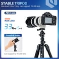 thumbnail image 5 of Fotopro 73" Travel Tripod Compact Camera Tripod with Ball Head QR Plate Action Adapter for DSLR Camera iPhone Projector Webcam Max Load 33lbs/15kg, 5 of 6