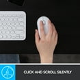 thumbnail image 3 of Logitech Slim Wireless Bluetooth Mouse for iPad - Off-White, 3 of 6
