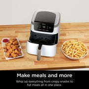 Ninja Pro 3-in-1 Air Fryer, XL 5-Qt Basket, 3 Functions, Air Crisp Technology, Non-Stick, Crisper Plate, AF140WMWH White