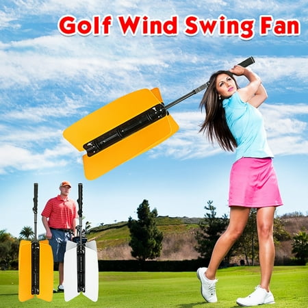 Golf Wind Swing Fan Practice Grip Guide Training Aid/trainer Gym  White Yellow (Best Golf Grip Trainer)
