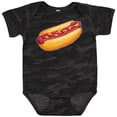 thumbnail image 3 of Inktastic Hot Dog Illustration with Mustard Onions and Ketchup Boys or Girls Baby Bodysuit, 3 of 5