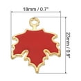 thumbnail image 2 of Uxcell Maple Leaf Pendants, 30 Pack Enamel Tree Leaf Beads Metal Leaves Charm for Jewelry Making, Red, 2 of 6