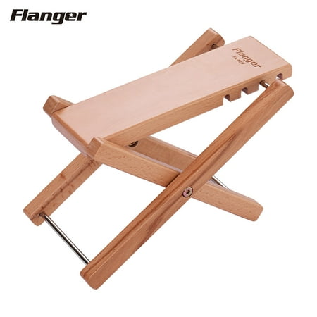 Flanger FA-80W Foldable Wooden Guitar Foot Rest Footstool Footrest Pedal Oak Solid Wood 4-Level Adjustable (Best Flanger Pedal 2019)