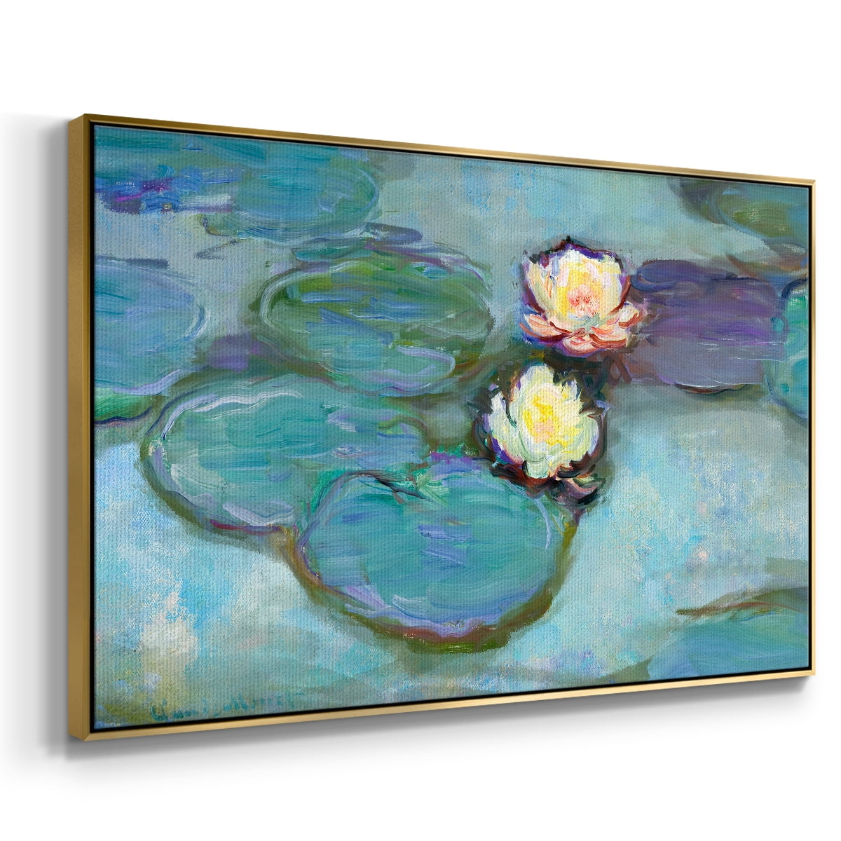 Vintage Landscape-CLVIII By Wexford Home Framed in Gold Wood Gallery Wrapped Canvas 17 in. x 25 in.