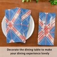 thumbnail image 3 of Iauyy Satin Napkins Set of 1- Red White Blue Plaid DIY Printing Decoration Cloth Napkin- Easy Care for Home/Party, 3 of 8