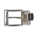 thumbnail image 3 of Men's 1 1/4 Inch (34 mm) Top Grain Cowhide Plain Leather Belt with Nickel Free Clamp Buckle, 3 of 3