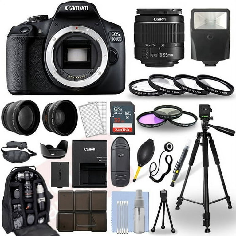 Save $50 on the Canon EOS 2000D Rebel T7 camera bundle at Walmart