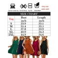 thumbnail image 3 of SAYFUT Womens V Neck Sleeveless Knee Length Ruffle Hem Tunic Dress Casual Loose Flowy Swing Shift Dresses Brown/Black/Navy Plus Size S-2XL, 3 of 8